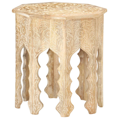 Side Table Ø48 cm Solid Mango Wood