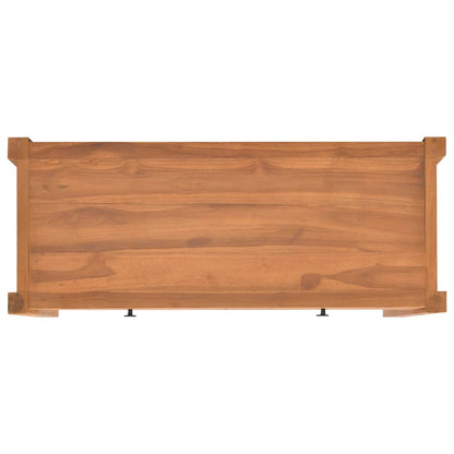 Desk with 2 Drawers 100x40x75 cm Teak Wood