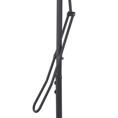 Garden Parasol with Steel Pole Bordeaux Red 300x230 cm