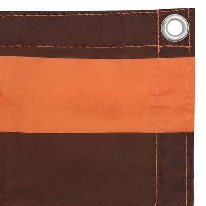 Balcony Screen Orange and Brown 90x400 cm Oxford Fabric