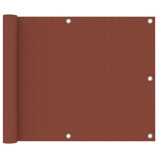 Balcony Screen Terracotta 75x300 cm Oxford Fabric