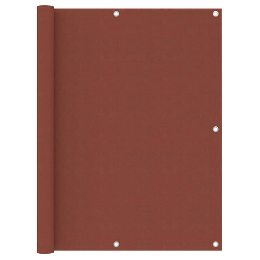 Balcony Screen Terracotta 120x500 cm Oxford Fabric