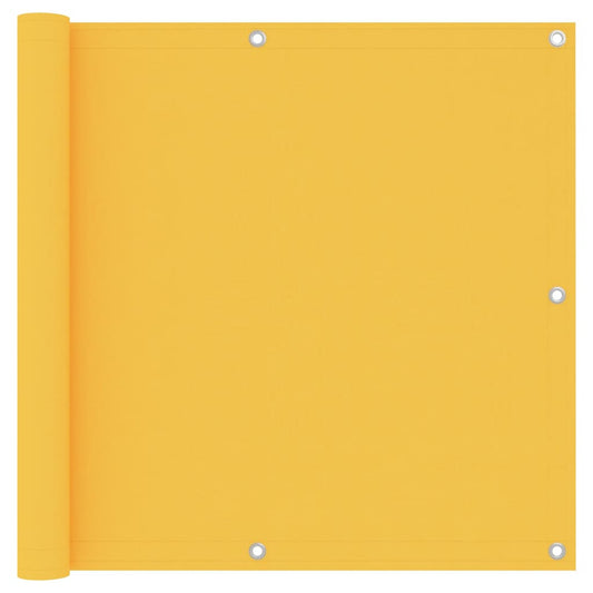 Balcony Screen Yellow 90x300 cm Oxford Fabric