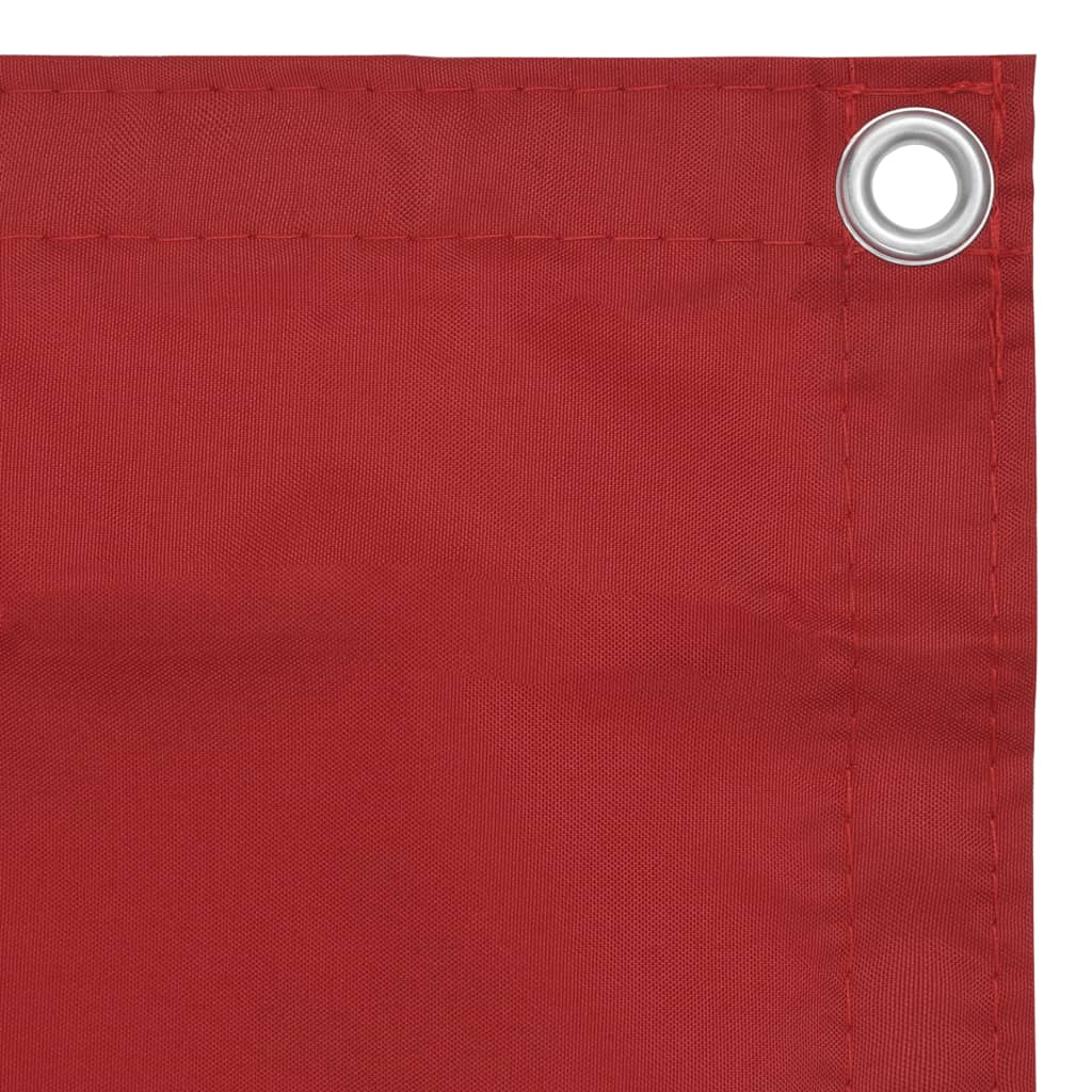 Balcony Screen Red 90x500 cm Oxford Fabric