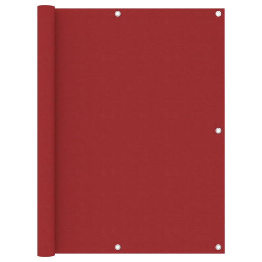 Balcony Screen Red 120x500 cm Oxford Fabric