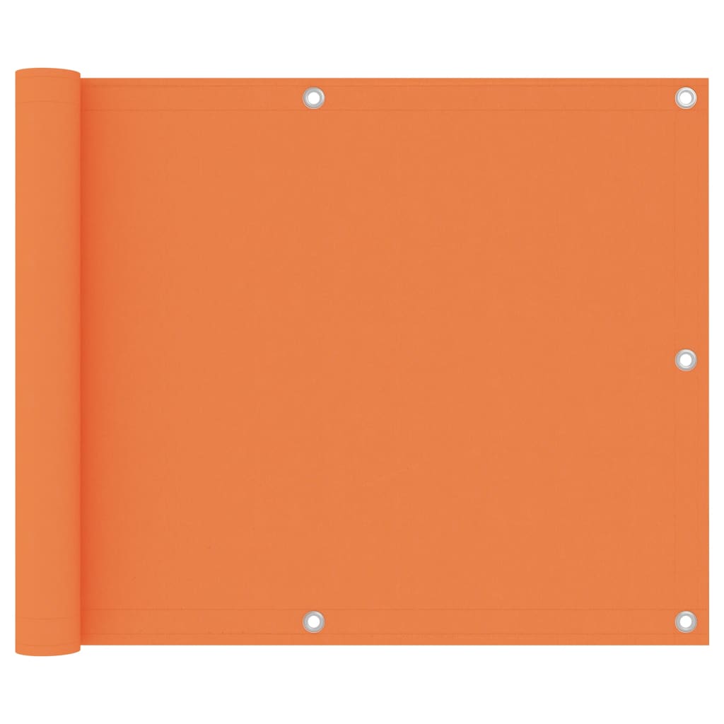 Balcony Screen Orange 75x600 cm Oxford Fabric
