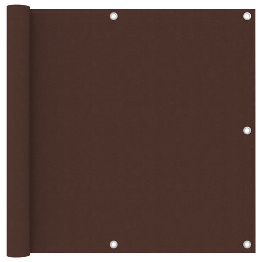 Balcony Screen Brown 90x300 cm Oxford Fabric