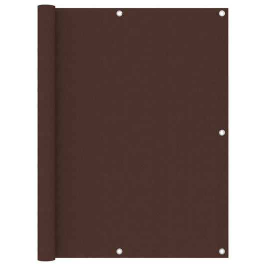 Balcony Screen Brown 120x300 cm Oxford Fabric
