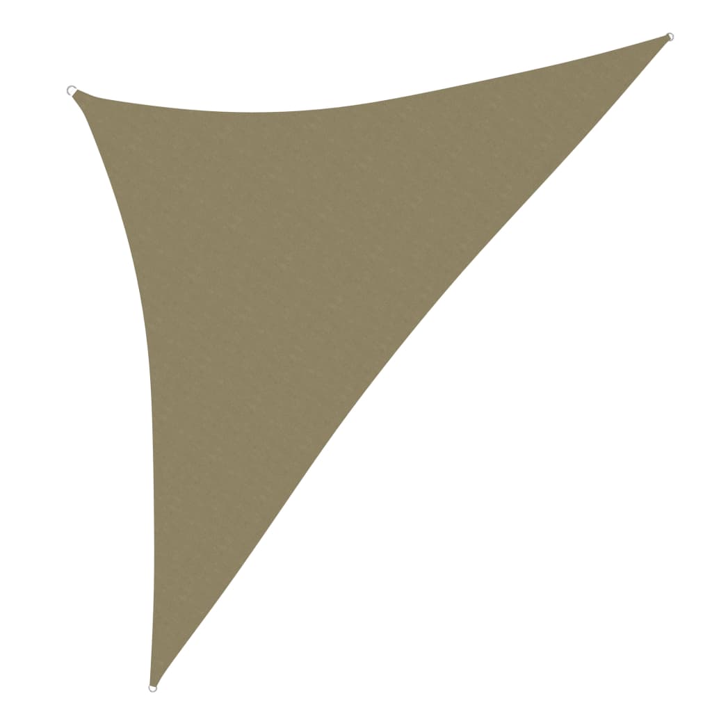 Sunshade Sail Oxford Fabric Triangular 3.5x3.5x4.9 m Beige