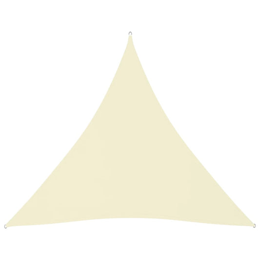 Sunshade Sail Oxford Fabric Triangular 4.5x4.5x4.5 m Cream