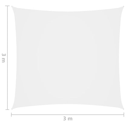 Sunshade Sail Oxford Fabric Square 3x3 m White