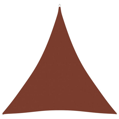 Sunshade Sail Oxford Fabric Triangular 4.5x4.5x4.5 m Terracotta