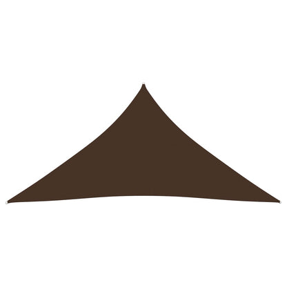 Sunshade Sail Oxford Fabric Triangular 4x4x4 m Brown