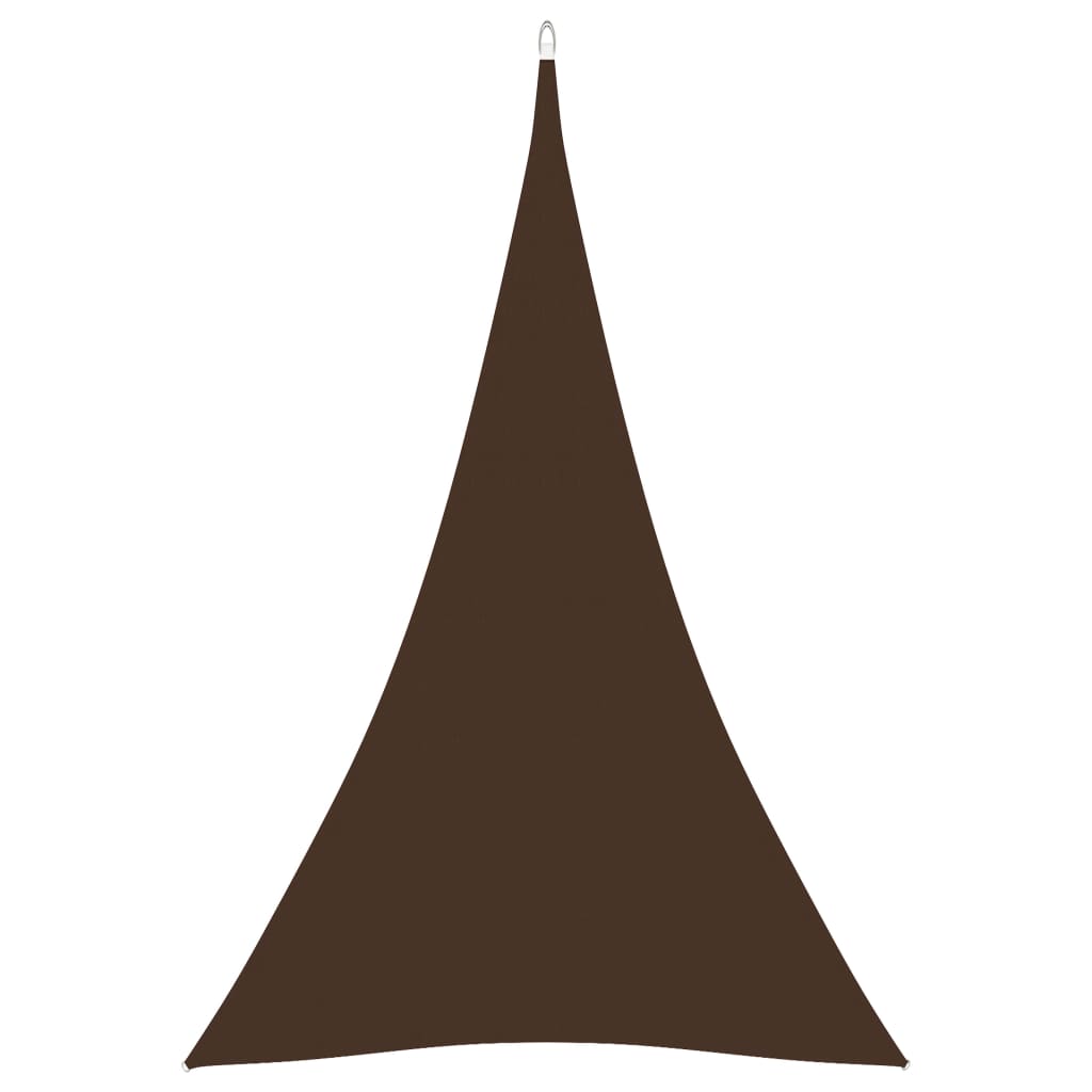 Sunshade Sail Oxford Fabric Triangular 4x5x5 m Brown