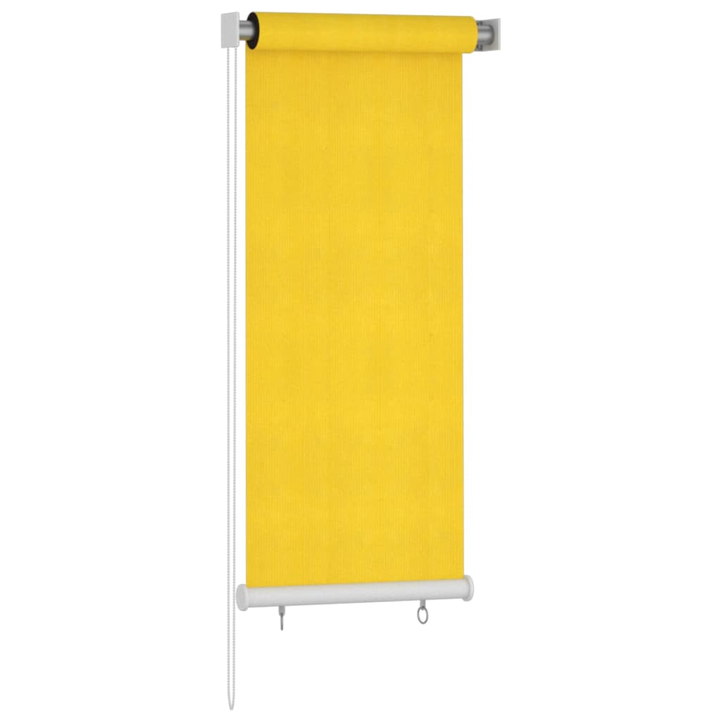 Outdoor Roller Blind 60x140 cm Yellow HDPE