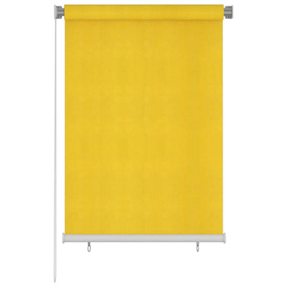 Outdoor Roller Blind 100x140 cm Yellow HDPE