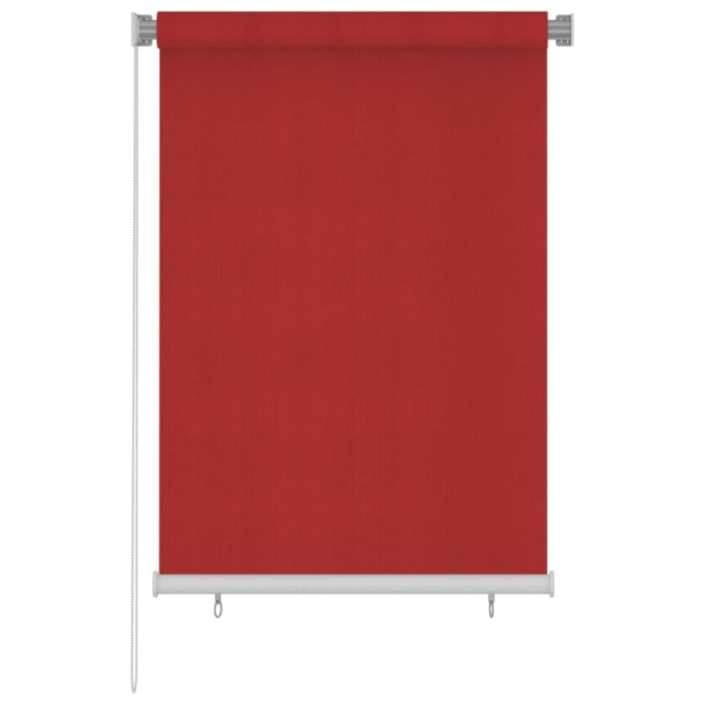 Outdoor Roller Blind 100x140 cm Red HDPE