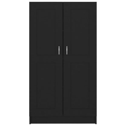 Book Cabinet Black 82.5x30.5x150 cm Engineered Wood