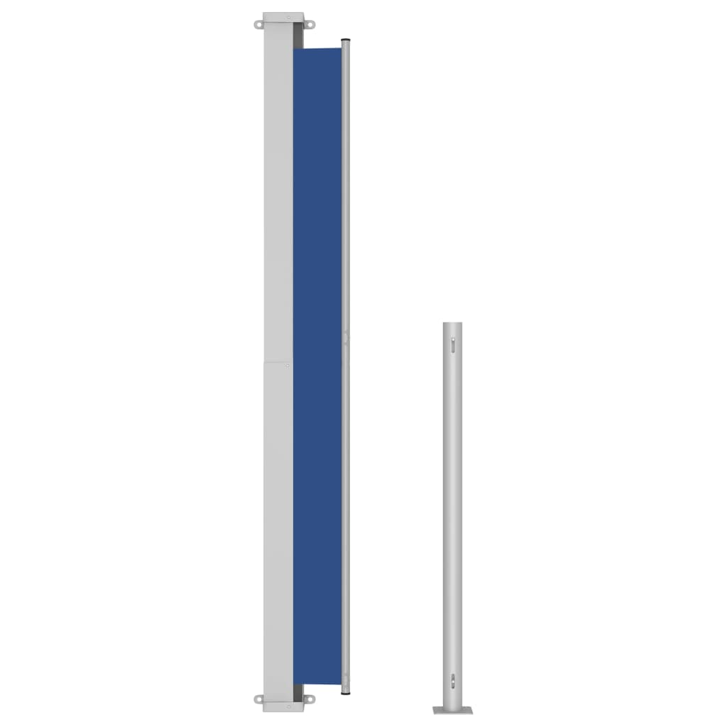 Patio Retractable Side Awning 180x500 cm Blue