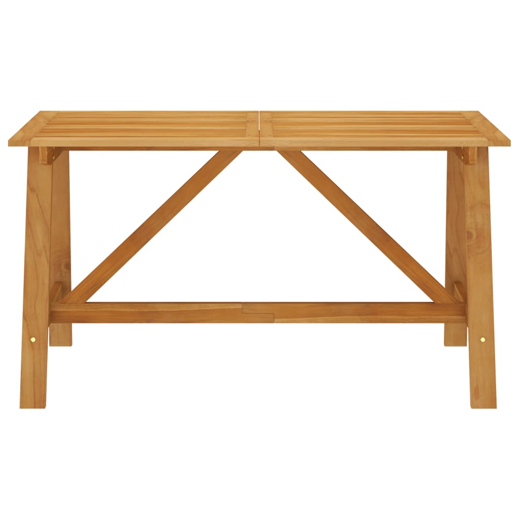 Garden Dining Table 140x70x73.5 cm Solid Acacia Wood