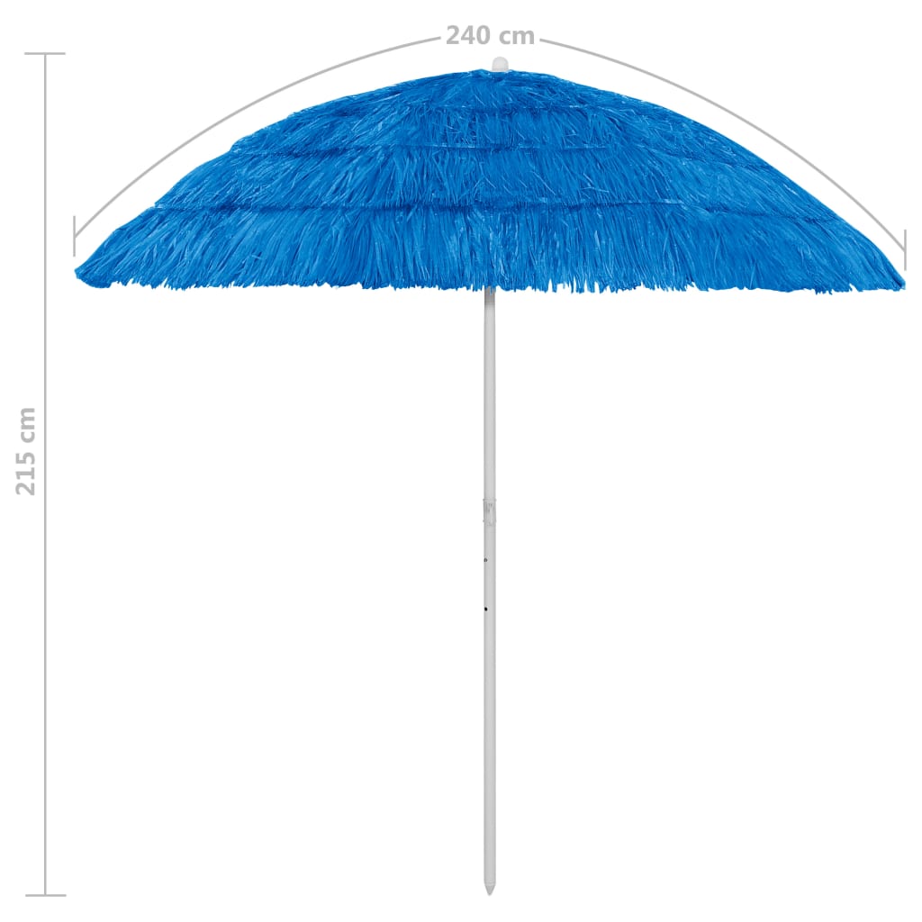 Hawaii Beach Umbrella Blue 240 cm