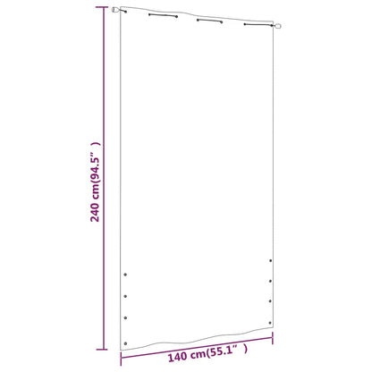 Balcony Screen Terrecotta 140x240 cm Oxford Fabric