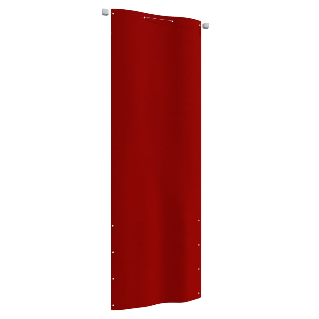 Balcony Screen Red 80x240 cm Oxford Fabric