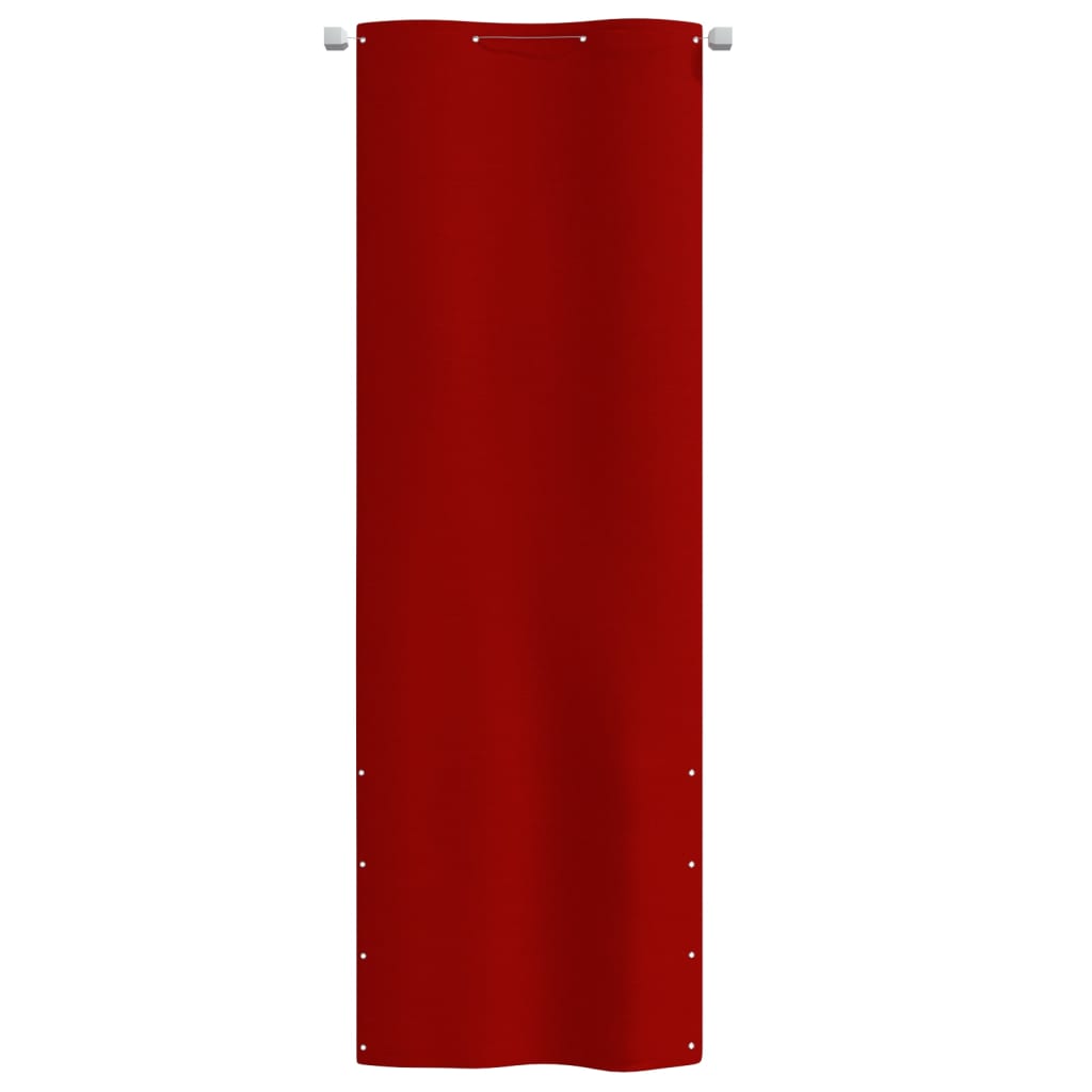 Balcony Screen Red 80x240 cm Oxford Fabric