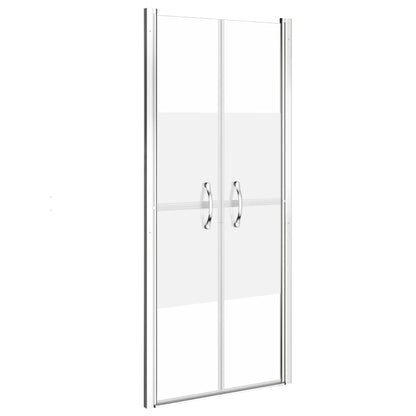 Shower Door Half Frosted ESG 81x190 cm