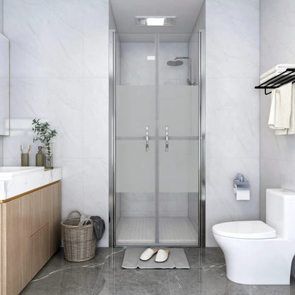Shower Door Half Frosted ESG 96x190 cm