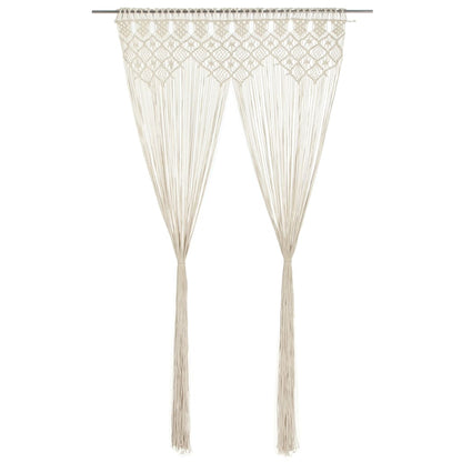 Macrame Curtain 140x240 cm Cotton