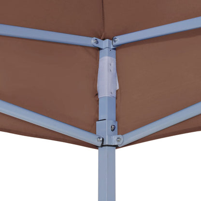 Party Tent Roof 3x3 m Brown 270 g/m²