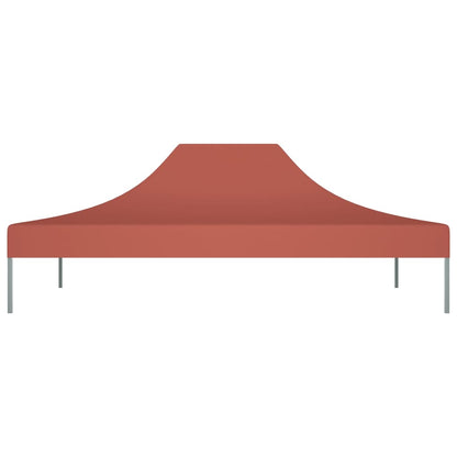 Party Tent Roof 4x3 m Terracotta 270 g/m²