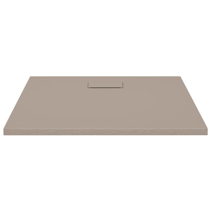 Shower Base Tray SMC Brown 90x80 cm