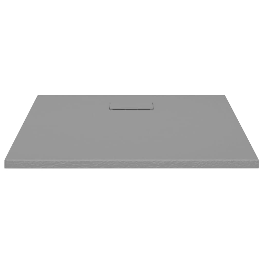 Shower Base Tray SMC Grey 90x80 cm