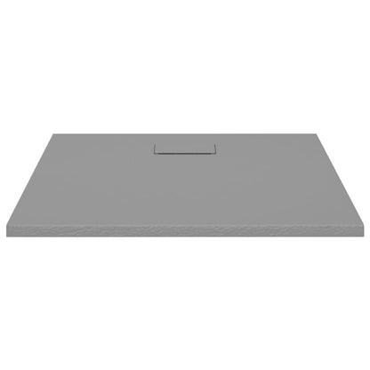 Shower Base Tray SMC Grey 90x80 cm