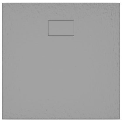 Shower Base Tray SMC Grey 90x80 cm