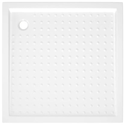 Shower Base Tray with Dots White 90x90x4 cm ABS