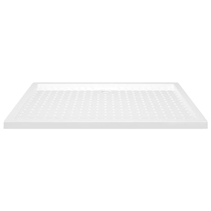 Shower Base Tray with Dots White 80x120x4 cm ABS