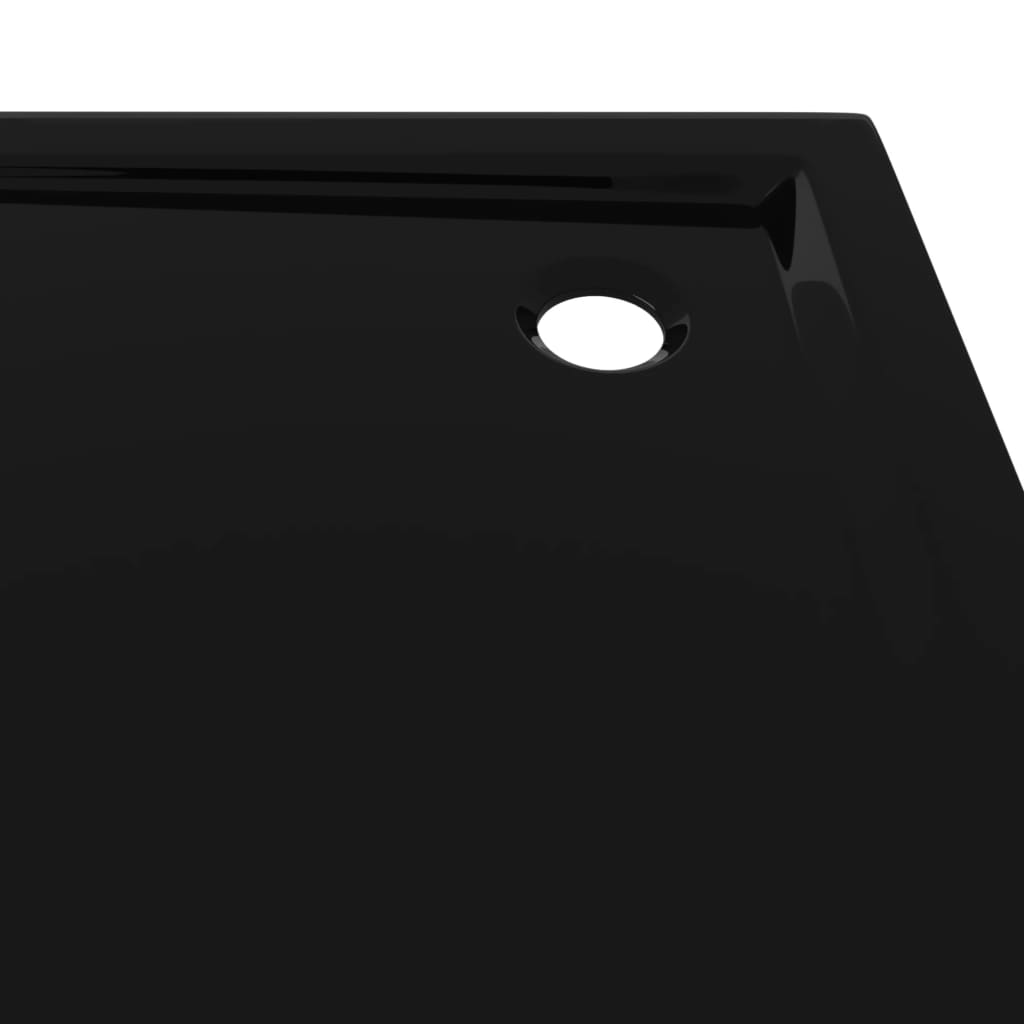Square ABS Shower Base Tray Black 80x80 cm