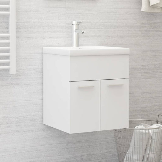 Sink Cabinet White 41x38.5x46 cm Engineered Wood