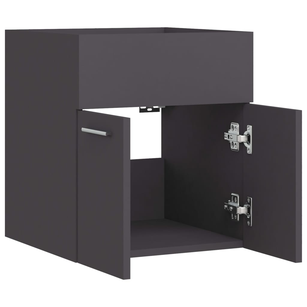 Sink Cabinet Grey 41x38.5x46 cm Engineered Wood