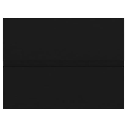 Sink Cabinet Black 60x38.5x45 cm Engineered Wood