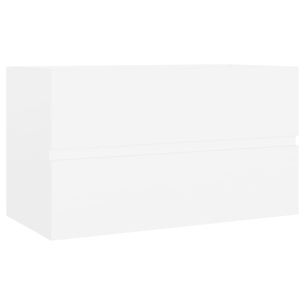 Sink Cabinet White 80x38.5x45 cm Engineered Wood