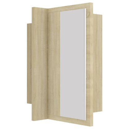 LED Bathroom Mirror Cabinet Sonoma Oak 40x12x45 cm Acrylic