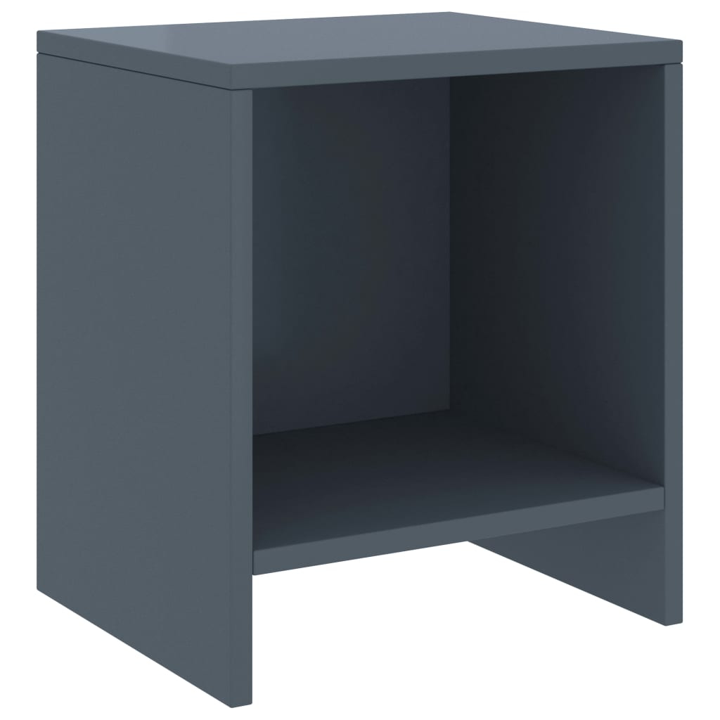 Bedside Cabinet Light Grey 35x30x40 cm Solid Pinewood