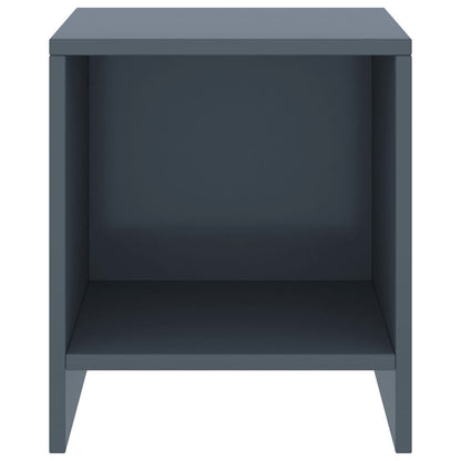 Bedside Cabinet Light Grey 35x30x40 cm Solid Pinewood