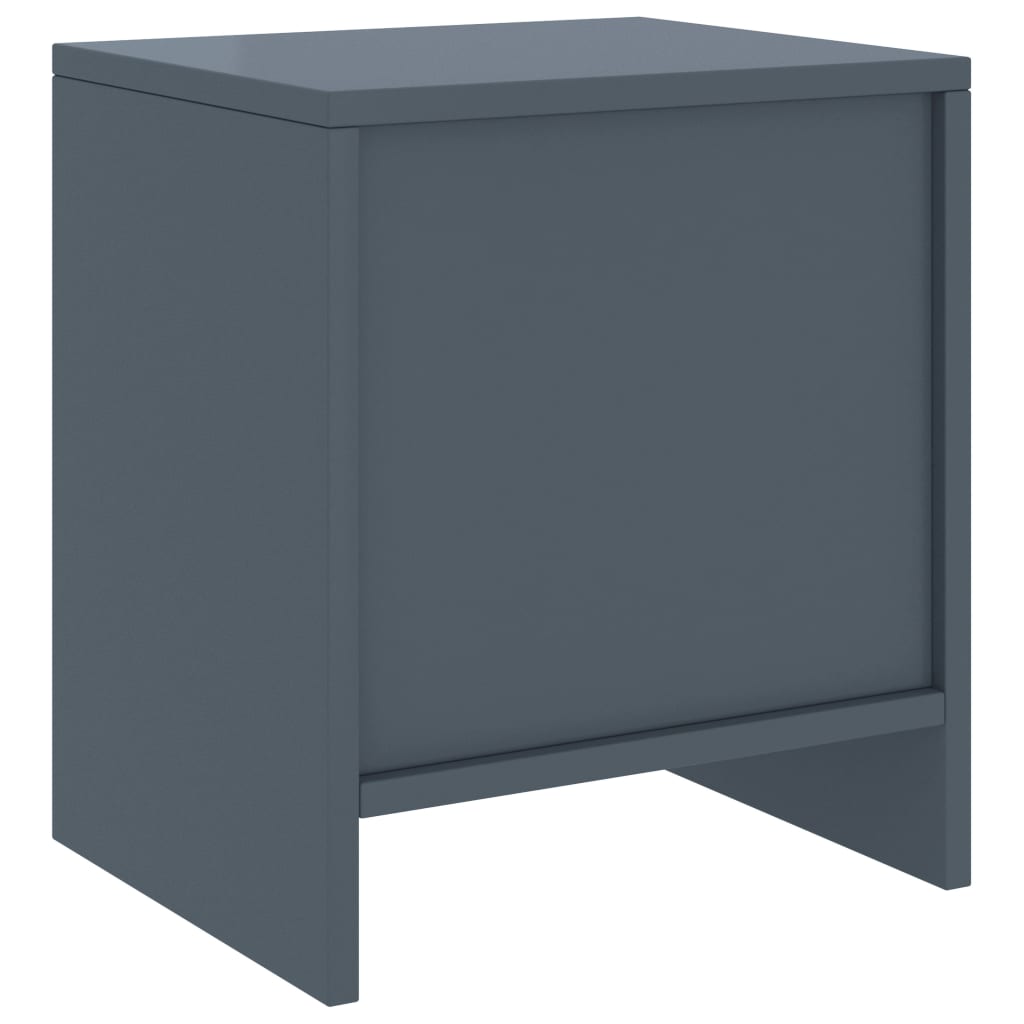 Bedside Cabinet Light Grey 35x30x40 cm Solid Pinewood