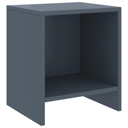 Bedside Cabinets 2 pcs Light Grey 35x30x40 cm Solid Pinewood