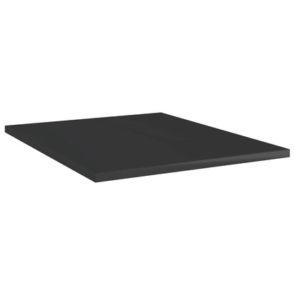 Bookshelf Boards 8 pcs High Gloss Black 40x50x1.5 cm Engineered Wood